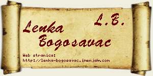 Lenka Bogosavac vizit kartica